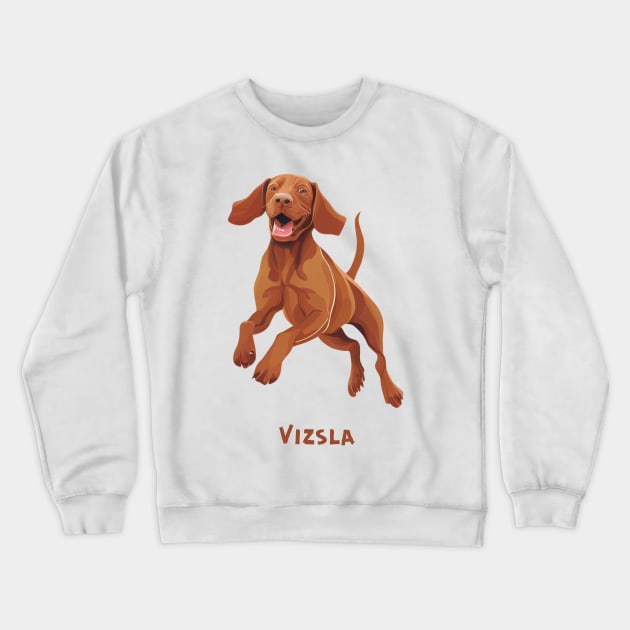 Vizsla Crewneck Sweatshirt by Schizarty